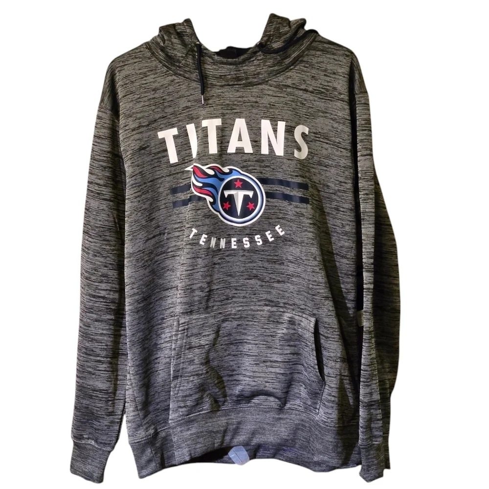 NFL Tennessee Titans Team Apparel Women XXL Mottled Gray/Silver Hoodie Sweatshrt - Picture 1 of 16